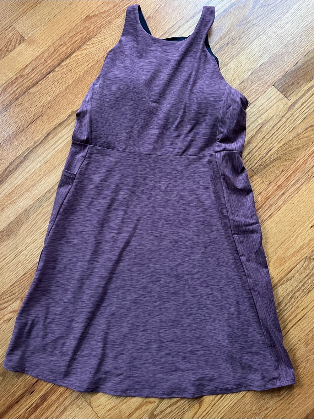 Prana Purple Sleeveless A-Line Tank Dress